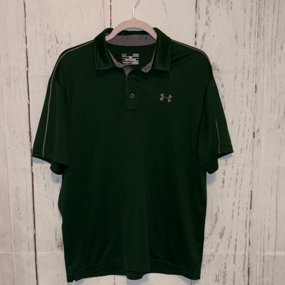 Under Armour Men's Dark Green Polo Shirt